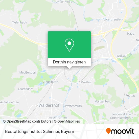 Bestattungsinstitut Schinner Karte