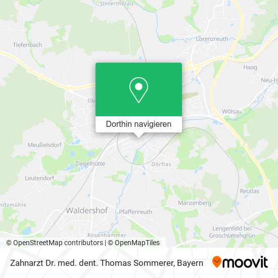 Zahnarzt Dr. med. dent. Thomas Sommerer Karte