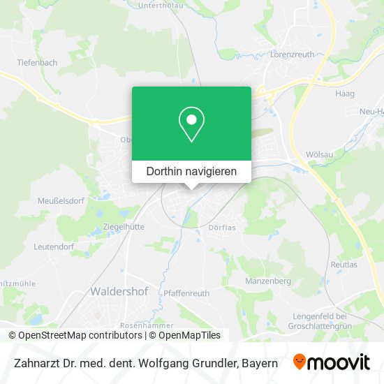 Zahnarzt Dr. med. dent. Wolfgang Grundler Karte