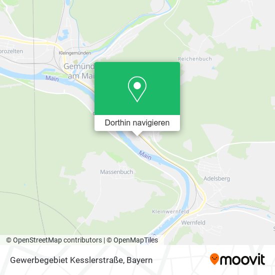 Gewerbegebiet Kesslerstraße Karte