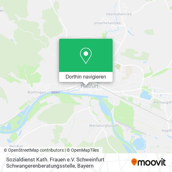 Sozialdienst Kath. Frauen e.V. Schweinfurt Schwangerenberatungsstelle Karte