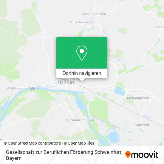 Gesellschaft zur Beruflichen Förderung Schweinfurt Karte