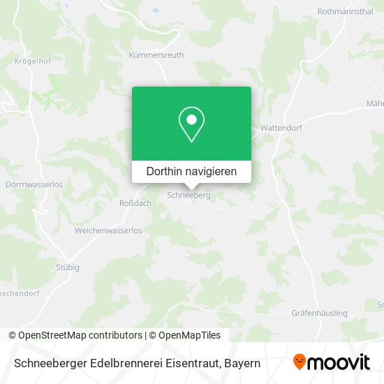 Schneeberger Edelbrennerei Eisentraut Karte