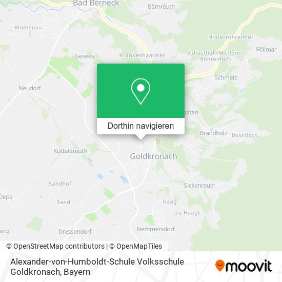 Alexander-von-Humboldt-Schule Volksschule Goldkronach Karte