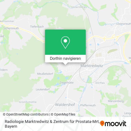 Radiologie Marktredwitz & Zentrum für Prostata-Mrt Karte
