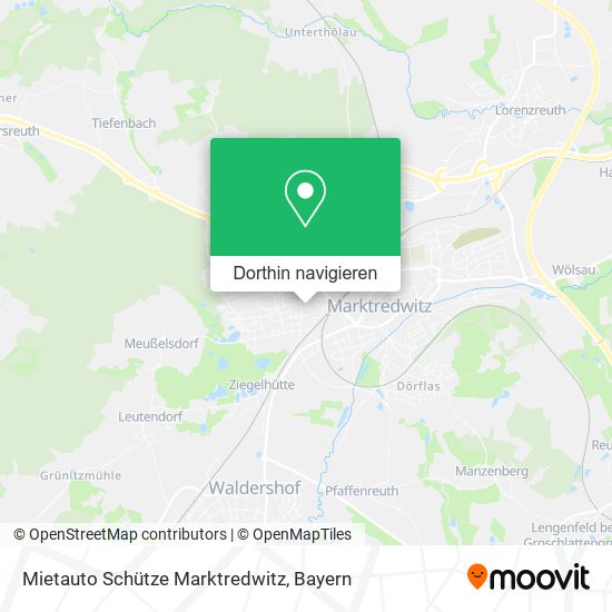 Mietauto Schütze Marktredwitz Karte