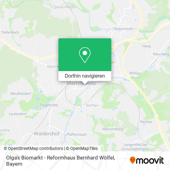 Olga's Biomarkt - Reformhaus Bernhard Wölfel Karte