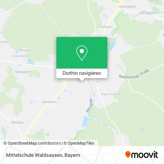 Mittelschule Waldsassen Karte