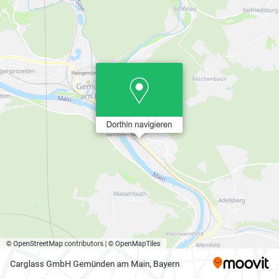 Carglass GmbH Gemünden am Main Karte