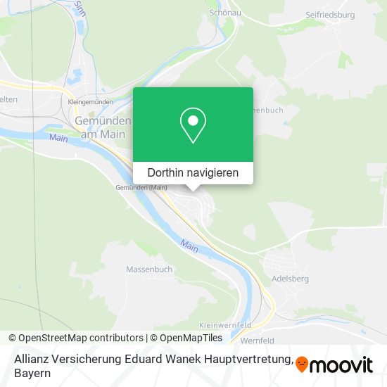 Allianz Versicherung Eduard Wanek Hauptvertretung Karte