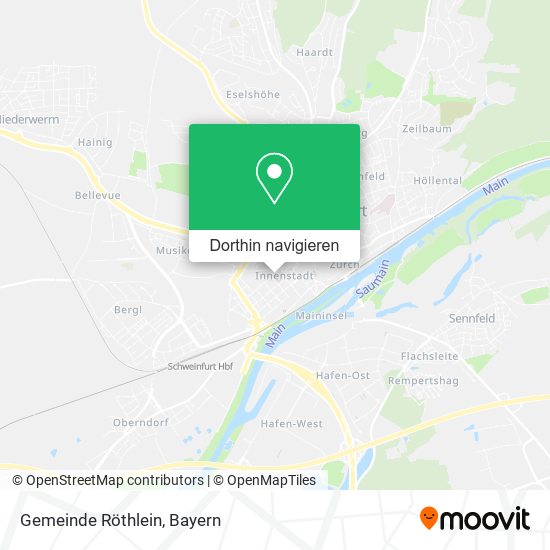 Gemeinde Röthlein Karte