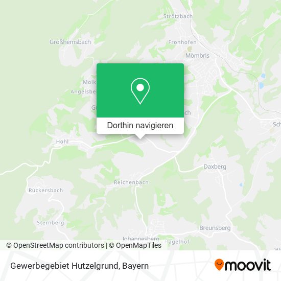 Gewerbegebiet Hutzelgrund Karte