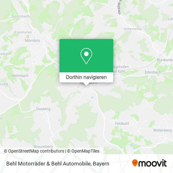 Behl Motorräder & Behl Automobile Karte