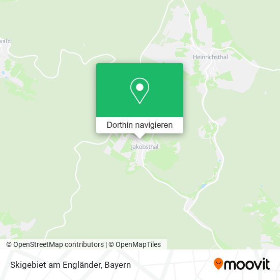 Skigebiet am Engländer Karte