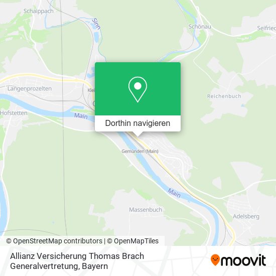 Allianz Versicherung Thomas Brach Generalvertretung Karte