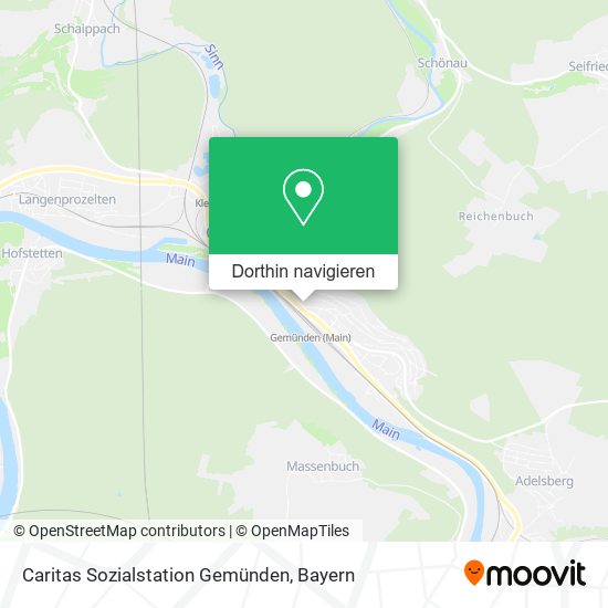 Caritas Sozialstation Gemünden Karte