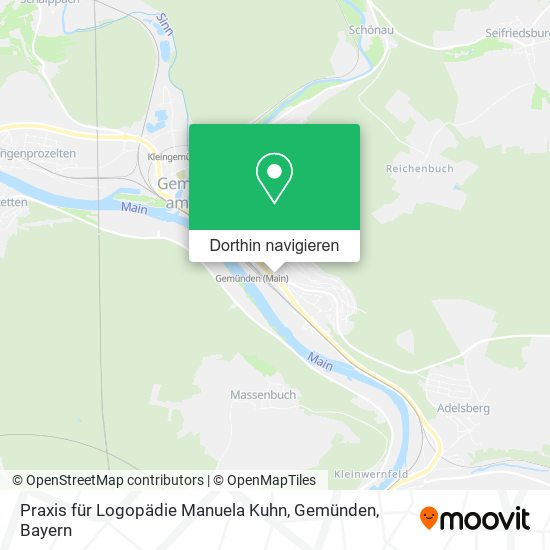 Praxis für Logopädie Manuela Kuhn, Gemünden Karte