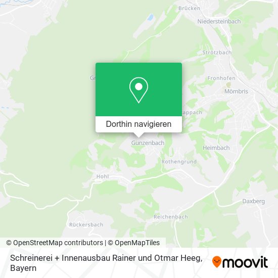Schreinerei + Innenausbau Rainer und Otmar Heeg Karte