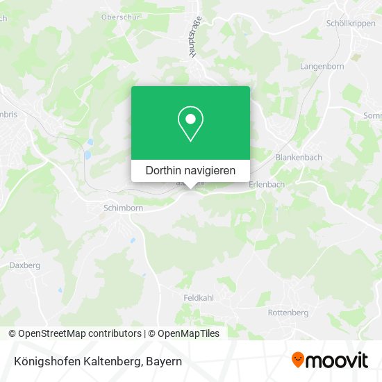 Königshofen Kaltenberg Karte