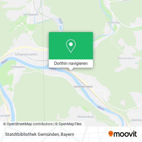 Statdtbibliothek Gemünden Karte