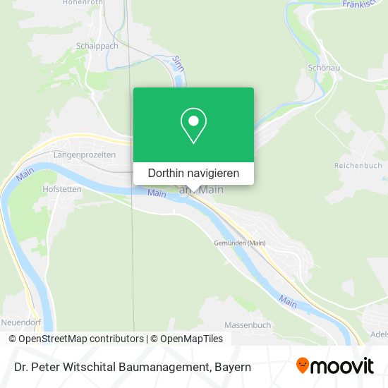 Dr. Peter Witschital Baumanagement Karte
