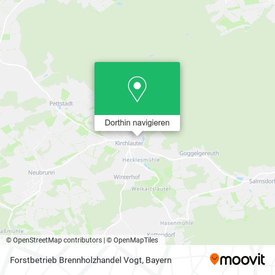 Forstbetrieb Brennholzhandel Vogt Karte