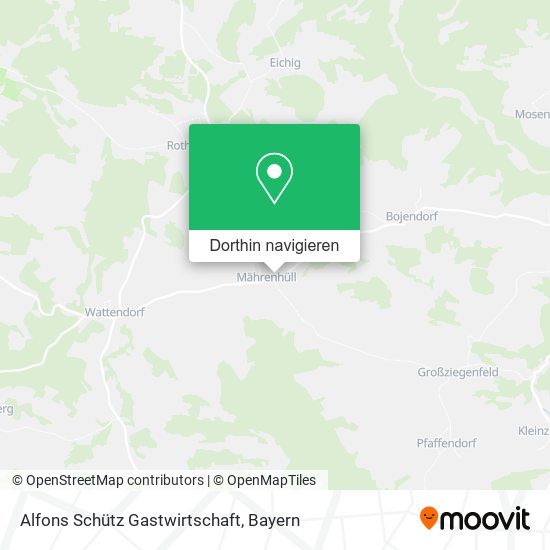 Alfons Schütz Gastwirtschaft Karte