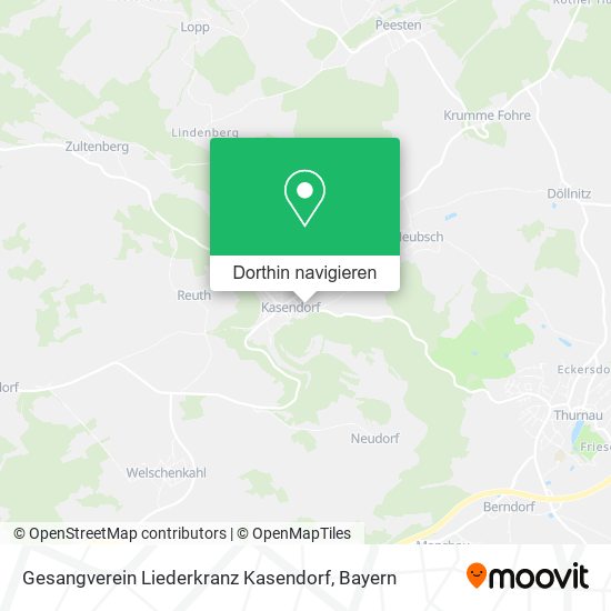 Gesangverein Liederkranz Kasendorf Karte