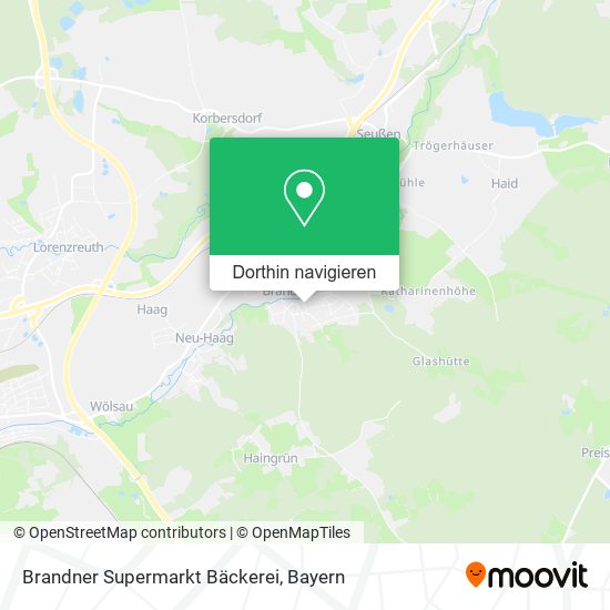 Brandner Supermarkt Bäckerei Karte