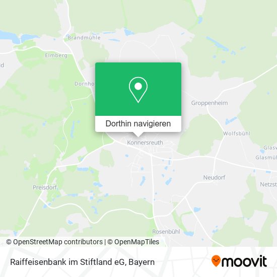 Raiffeisenbank im Stiftland eG Karte