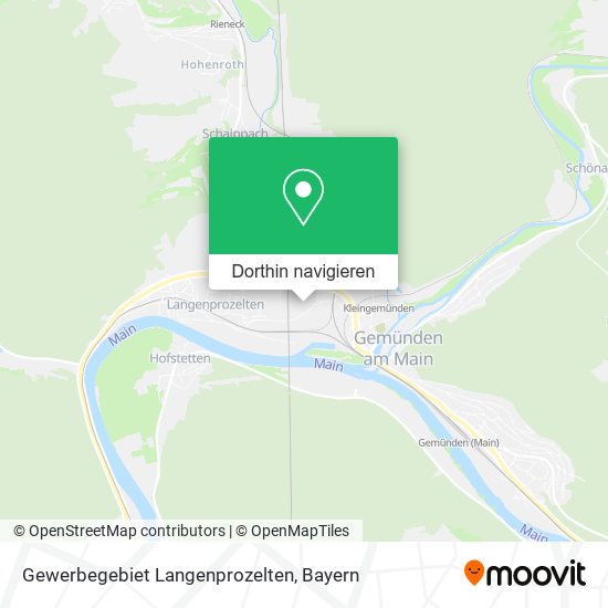 Gewerbegebiet Langenprozelten Karte