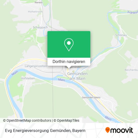 Evg Energieversorgung Gemünden Karte