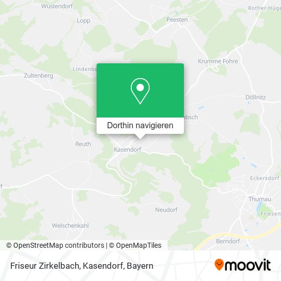 Friseur Zirkelbach, Kasendorf Karte