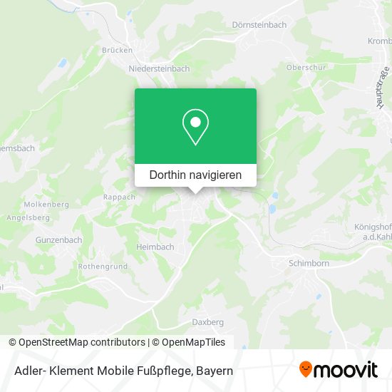 Adler- Klement Mobile Fußpflege Karte