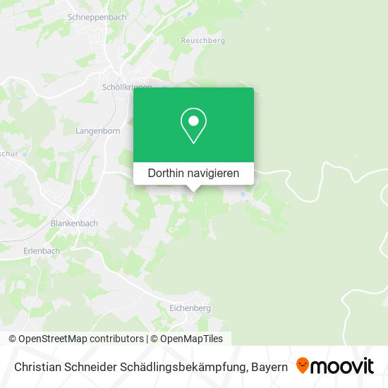 Christian Schneider Schädlingsbekämpfung Karte