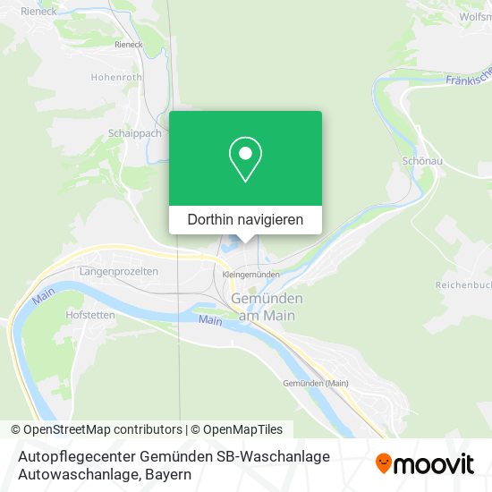 Autopflegecenter Gemünden SB-Waschanlage Autowaschanlage Karte