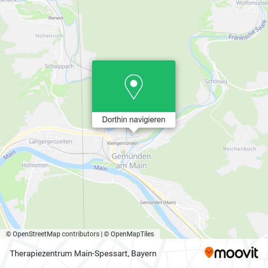 Therapiezentrum Main-Spessart Karte
