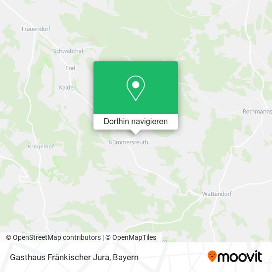 Gasthaus Fränkischer Jura Karte