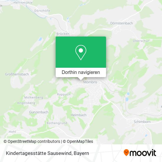 Kindertagesstätte Sausewind Karte