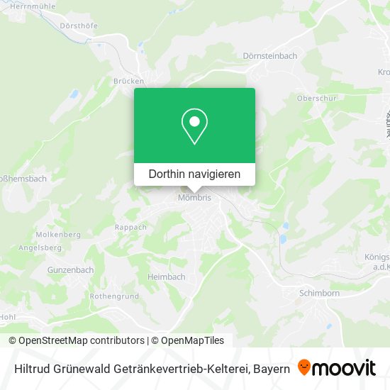 Hiltrud Grünewald Getränkevertrieb-Kelterei Karte