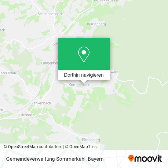 Gemeindeverwaltung Sommerkahl Karte