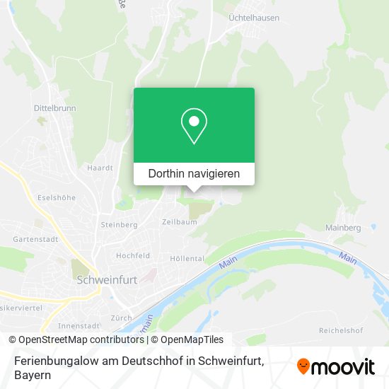 Ferienbungalow am Deutschhof in Schweinfurt Karte