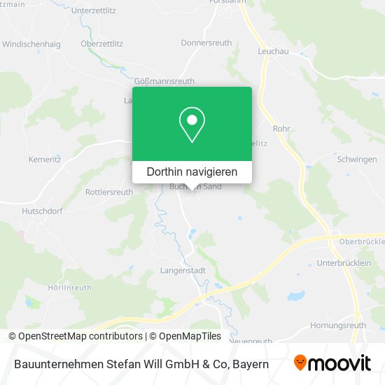 Bauunternehmen Stefan Will GmbH & Co Karte