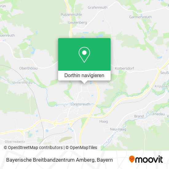 Bayerische Breitbandzentrum Amberg Karte