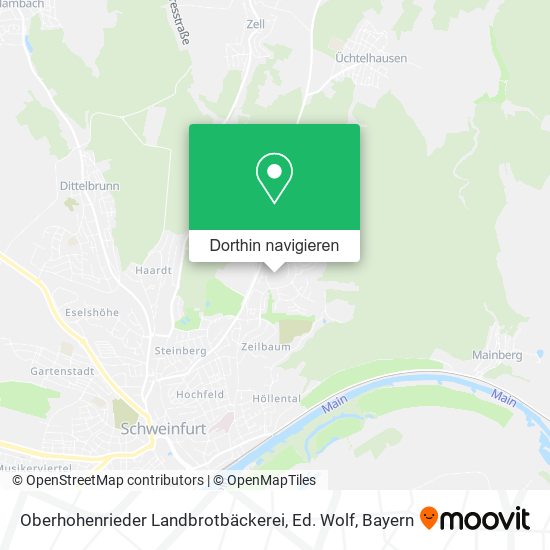 Oberhohenrieder Landbrotbäckerei, Ed. Wolf Karte
