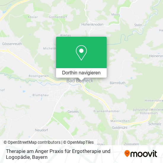 Therapie am Anger Praxis für Ergotherapie und Logopädie Karte