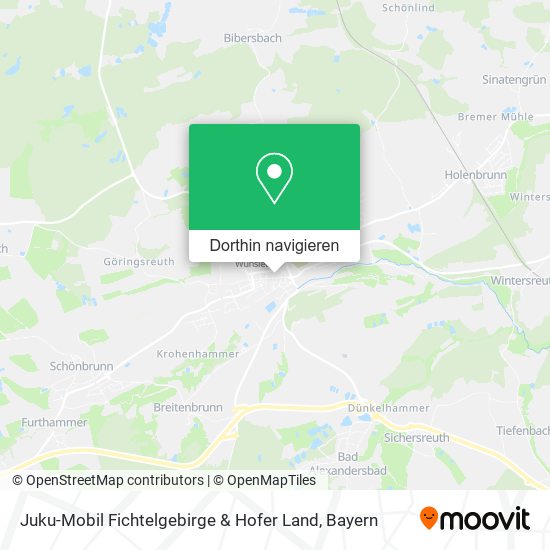 Juku-Mobil Fichtelgebirge & Hofer Land Karte