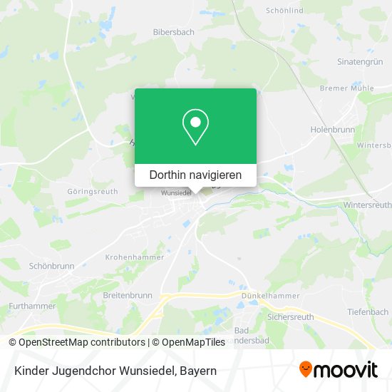 Kinder Jugendchor Wunsiedel Karte