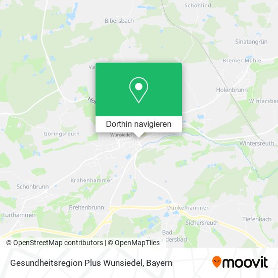 Gesundheitsregion Plus Wunsiedel Karte