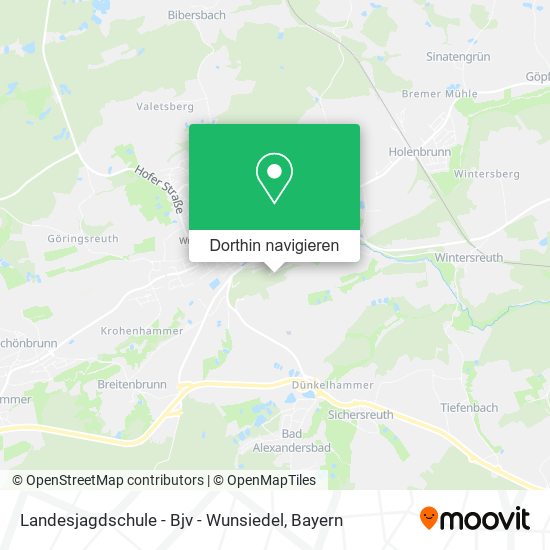 Landesjagdschule - Bjv - Wunsiedel Karte
